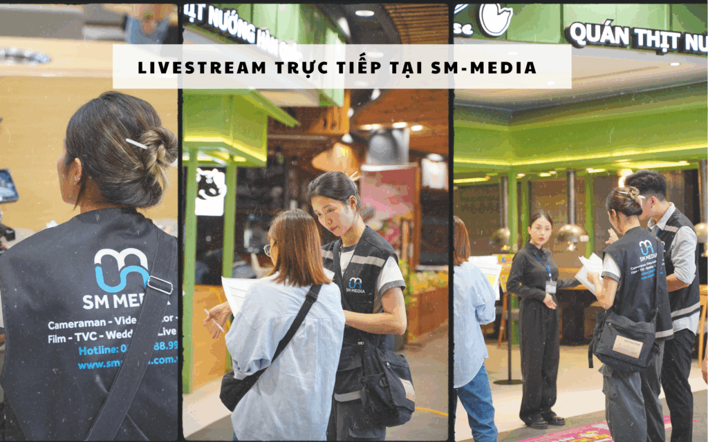 Livestream trực tiếp tại SM-Media được chuẩn bị kỹ lưỡng.