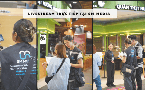 Livestream trực tiếp tại SM-Media được chuẩn bị kỹ lưỡng.