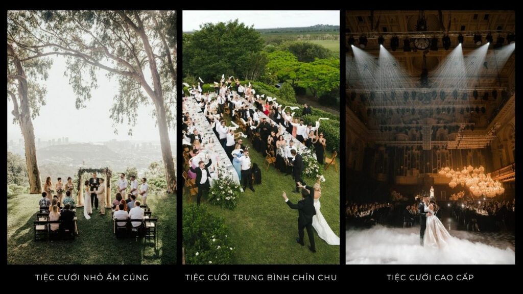 Ba mức ngân sách cưới giúp cô dâu chú rể chọn phong cách tổ chức phù hợp thay vì chạy theo những khoản chi không cần thiết.